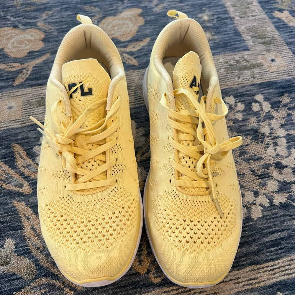 APL Sunshine Yellow Knit Sneakers